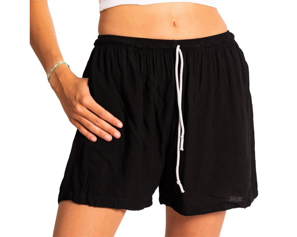 PANASIAM Strandshorts Damen Shorts einfarbig für Strand Yoga oder Meditation farbecht und angenehm zu Tragen Relaxshorts Damenshorts kurze Sporthose von PANASIAM