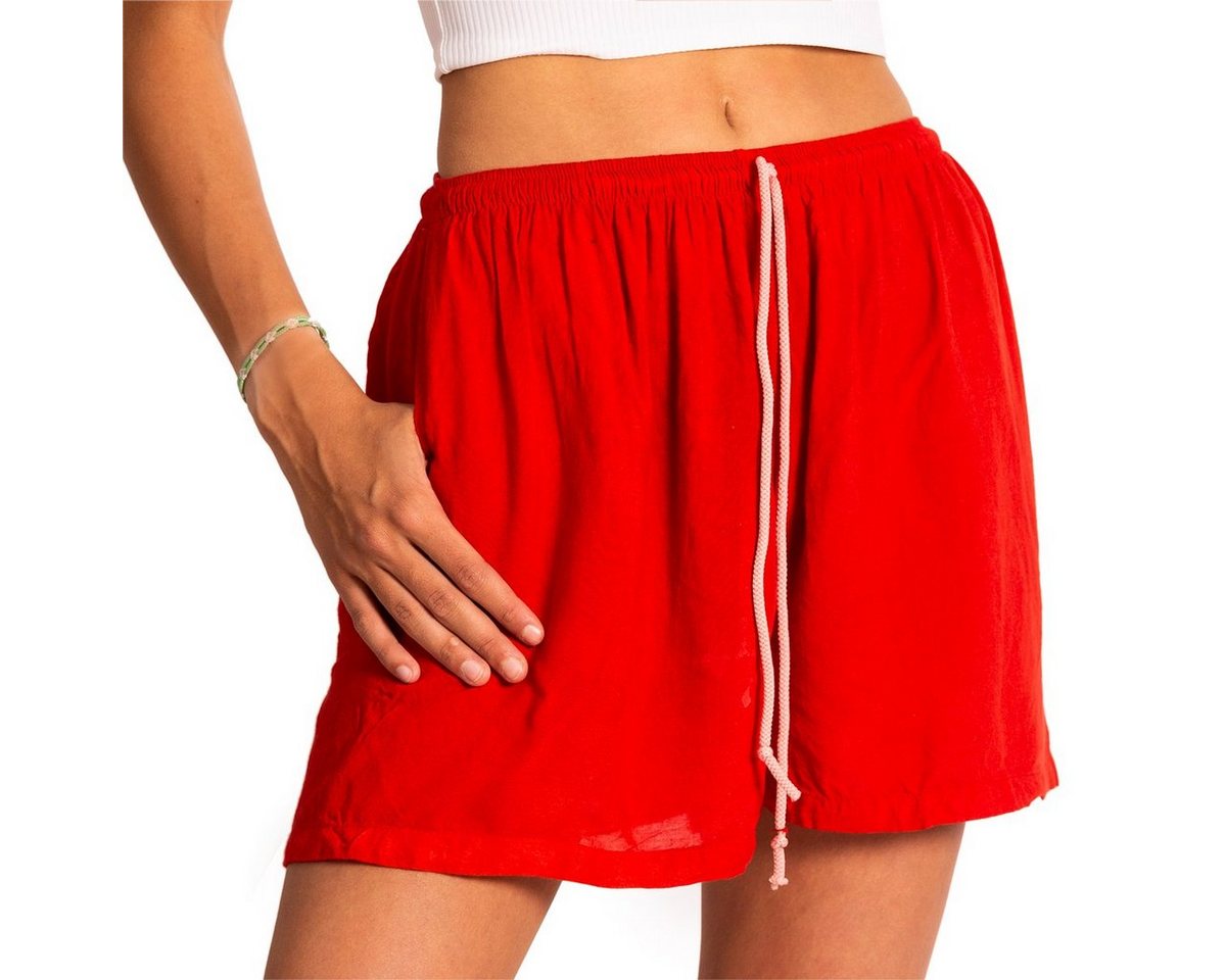 PANASIAM Strandshorts Damen Shorts einfarbig für Strand Yoga oder Meditation farbecht und angenehm zu Tragen Relaxshorts Damenshorts kurze Sporthose von PANASIAM