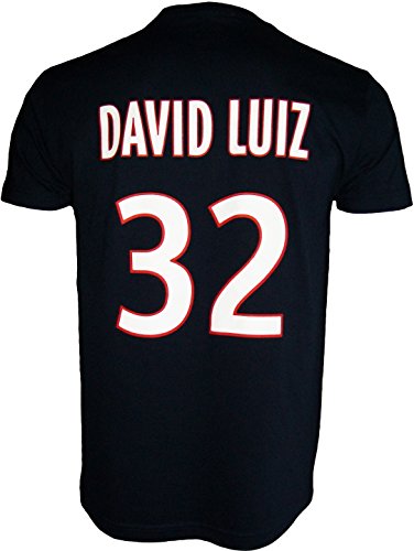 PARIS SAINT GERMAIN Herren-T-Shirt, David Luiz, Nr. 32, offizielle Kollektion, Erwachsenengröße - XL von PARIS SAINT-GERMAIN