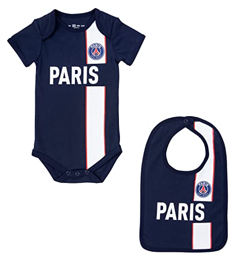 Paris Saint-Germain Body + Lätzchen für Babys PSG – Trikot Fly Emirates – Offizielle Kollektion 3 Monate von PARIS SAINT-GERMAIN