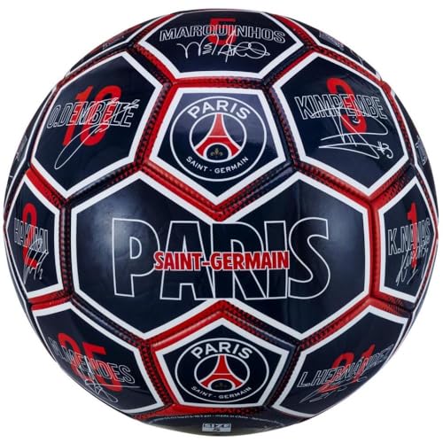 Paris Saint-Germain Fußball PSG – Unterschriften der Spieler – Offizielle Kollektion, Größe 5 von PARIS SAINT-GERMAIN