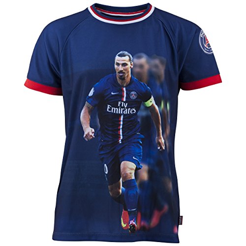 Paris Saint-Germain Trikot mit Motiv Zlatan Ibrahimovic, Nr. 10, offizielle Kollektion, Kindergröße, für Jungen 10 Jahre blau von PARIS SAINT-GERMAIN