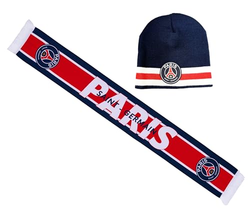 Set Schal + Mütze PSG – offizielle Kollektion PARIS SAINT GERMAIN von PARIS SAINT-GERMAIN