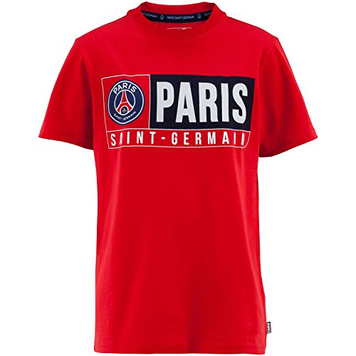 T-Shirt PSG – offizielle Kollektion PARIS SAINT GERMAIN – Kindergröße Jungen 8 Jahre rot von PARIS SAINT-GERMAIN