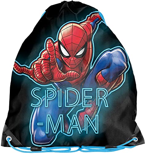PASO Spiderman Shoe Bag, black, Clothes bag von PASO