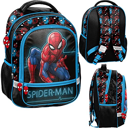 PASO Spiderman Single Compartment Backpack, blue, 41 x 31 x 15 cm von PASO