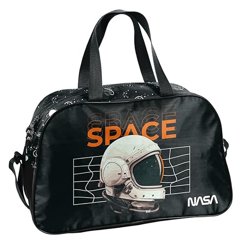 PASO Sporttasche für Schwimmbad und Schule mit NASA Motiv für Jungen - Schwimmtasche mit verstellbarem Gurt und Zwei Griffen - Reisetasche für Kinder - Kindersporttasche - Trainingstasche von PASO