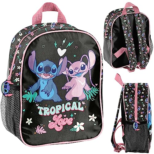 PASO Stitch Tropical Love Nursery Backpack, black von PASO