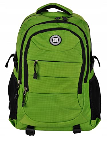 PASO Wasserdichter Sportrucksack für Damen und Herren - Bequemer Schulrucksack für Jungen und Mädchen - Leichter und ergonomischer Wanderrucksack - Schultasche - Grün von PASO