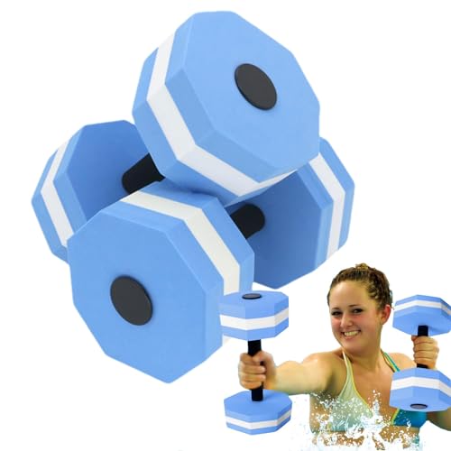 Wasseraerobic-Gewichte, Poolgewichte - 1 Paar Aqua-Trainingshanteln aus EVA-Schaum - Aquatic Fitness Hanteln Handstange, EVA-Schaum-Poolgewichte-Set für Wasser von PASSI