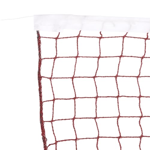 PATIKIL 10,17 x 2,5 ft Badmintonnetz, 2 Stück tragbares Badmintonplatz-Netz für Outdoor- und Indoor-Beach-Backyard-Spiel, Rot von PATIKIL