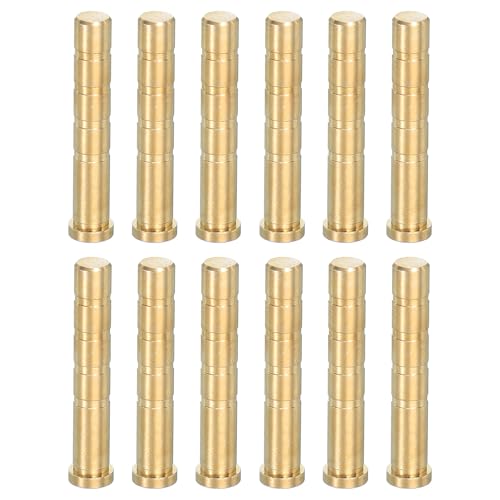 PATIKIL 100 Korn Bogenschießen Pfeil Messing Einsatz, 12 Packungen Einsatzschraube Kupfer Messing Pfeil für .244/6,2mm Carbonpfeile von PATIKIL
