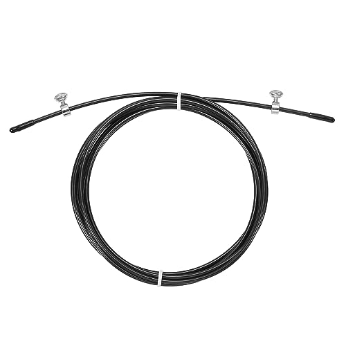 PATIKIL 10Ft Schnellsprung Seil Ersatz Kabel 2.5mm Profi Springseil Stahl Draht Ersatz für Hochgeschwindigkeit Sprungseile Schwarz von PATIKIL