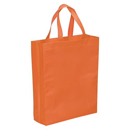 PATIKIL 10Paket Geschenktaschen 38x30cm Vertikal Stil Vliesstoff Einkaufstasche Orange von PATIKIL