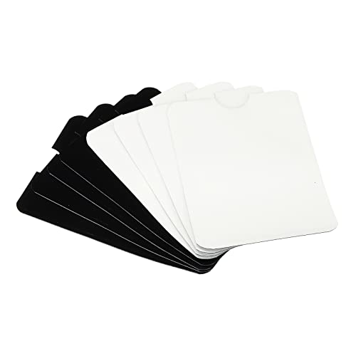 PATIKIL 20Stk RFID Sperrhülsen Hülse Aluminum Kreditkarte Hüllen für Identitätskarte Schutz Schwarz Weiß von PATIKIL