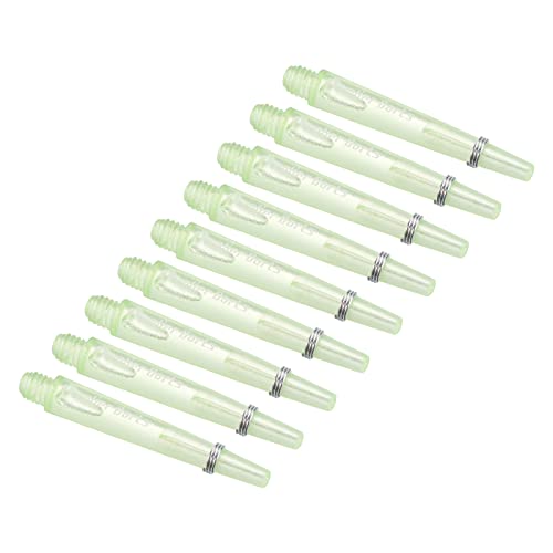 PATIKIL 35mm Dartschäfte Medium 2BA Gewinde Plastik Dartstiele Dart Zubehör für Stahl Spitze - 9 Pack (Grün) von PATIKIL