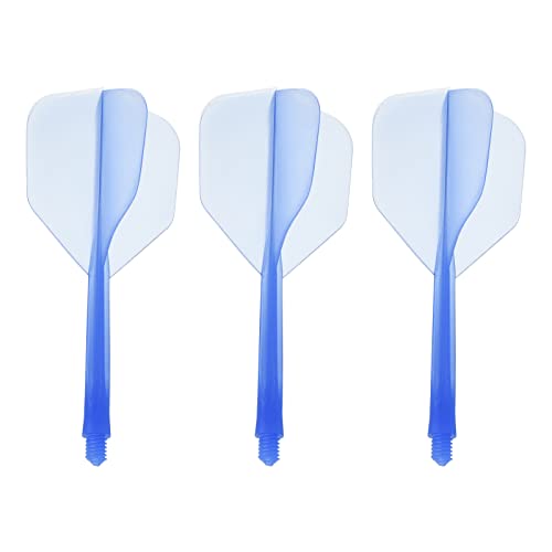 PATIKIL 3Pack Integrierte Dartwelle und Flüge Dauerhafter Plastik Pfeilflug Set Blau von PATIKIL
