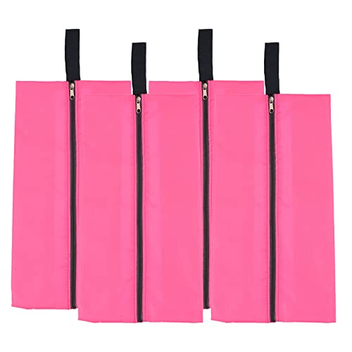 PATIKIL 4Pack 39.3x19cm Wasserdicht Schuhe Taschen Reise Tragbar Schuh Lagerung Veranstalter Tasche mit Reißverschluss für Reise Außen Rosa von PATIKIL