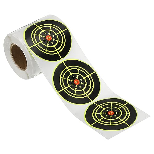PATIKIL Aufnahme Ziele Aufkleber 3" 200 Pack Kleber Fluoreszierende Zielscheiben für Schießübungen Grün Schwarz 4 Kreis von PATIKIL