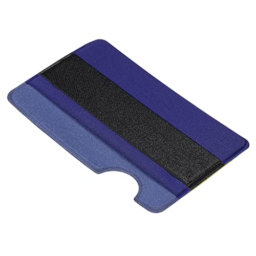 PATIKIL Handy Kartenhalter mit Klappe, Finger Grip Strap Loop Klebende Telefone Pocket Wallet Sleeve Stick auf Smartphone Rückseite, blau von PATIKIL