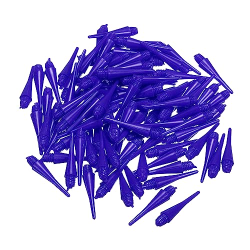 PATIKIL Plastik Dartspitzen 120 Pack 2BA Gewinde Weich Dart Spitzen Plastik Spitze Weich Spitze Blau von PATIKIL