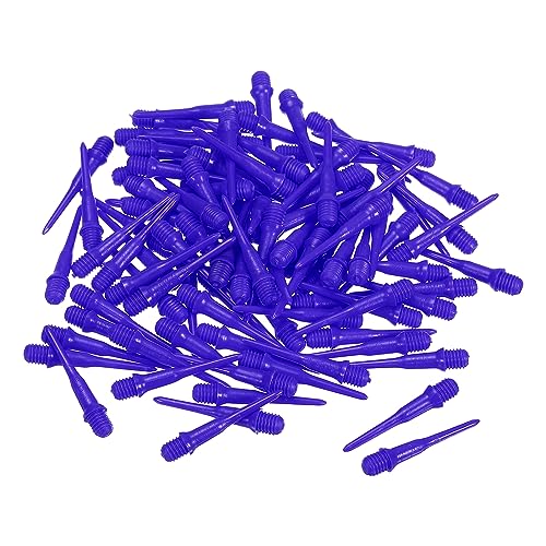 PATIKIL Plastik Dartspitzen 50 Pack 2BA Gewinde Weich Dart Spitzen Plastik Spitze Weich Spitze Dart Zubehör Blau von PATIKIL