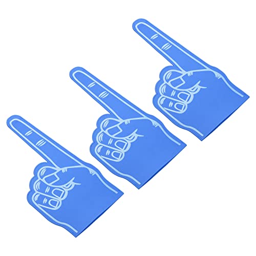 PATIKIL Schaum Finger 18" 3 Pack DIY Leer Schaum Hand Cheerleading für Leichtathletik Sport Spiel Veranstaltungen Blau von PATIKIL