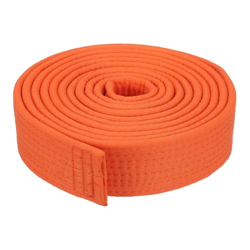 PATIKIL Taekwondo Farbiger Ranggürtel 1,6" x9,8Ft 3 m, Polyester Kampfkunst Judo Karate Gürtel für Trainer Unterricht Praxis, Orange von PATIKIL
