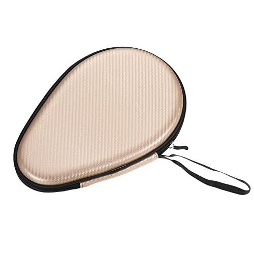PATIKIL Tisch Tennisschläger Gehäuse Ping Pong Paddel Gehäuse Festplatte Abdeckung Behälter Tasche Kürbis Form für Sport Zubehör Texture Golden von PATIKIL