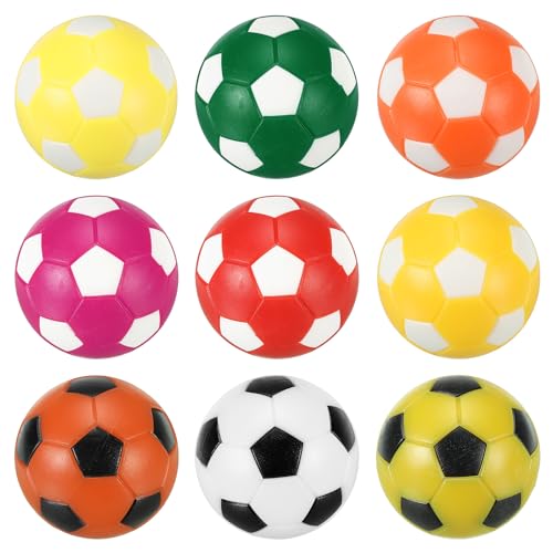 PATIKIL Tischfußballbälle 36mm, 9 Stück Tischfußball Ersatz für Zuhause, Tischfußballspiel, Mehrere Farben von PATIKIL