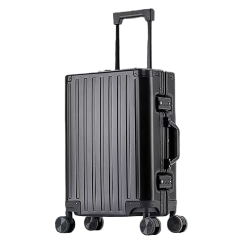 Handgepäck Koffer Koffer mit großem Fassungsvermögen, Koffer aus Aluminiumlegierung, versiegelter leichter Koffer for große Entfernungen, glatter Trolley-Koffer Reisekoffer ( Color : B , Size : 26in ) von PBENO