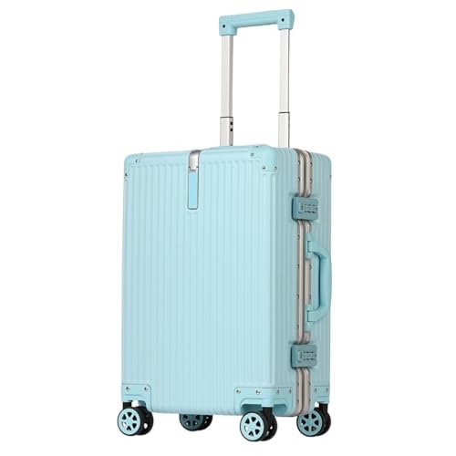 PBENO Handgepäck Koffer Koffer mit Rollen, großer Aluminium-Koffer, Boarding-Koffer, Boarding-Trolley, Handgepäck Reisekoffer (Color : F, Size : 26in) von PBENO