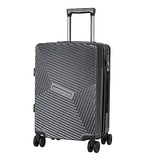 PDFFORWS Tragbarer Koffer, tragbarer Koffer, Gepäck mit Aluminiumrahmen und Spinnerrädern, Handgepäck, sturzfester Sicherheitskoffer mit TSA-Verschluss von PDFFORWS