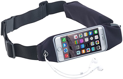 PEARL Sports Laufgürtel: Workout- & Lauf-Gürtel für Smartphones & iPhones bis 4,7", schweißfest (Bauchtasche, Handy Bauchtasche, wasserdichte Handytasche) von PEARL