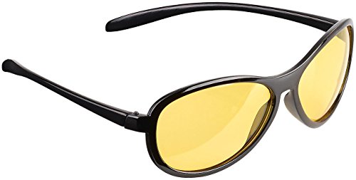 PEARL Blendschutzbrille: Kontrastverstärkende Nachtsichtbrille, polarisiert (Blendschutzbrille für Autofahrer, Kontrastverstärkende Brille, Fahrradbrille) von PEARL