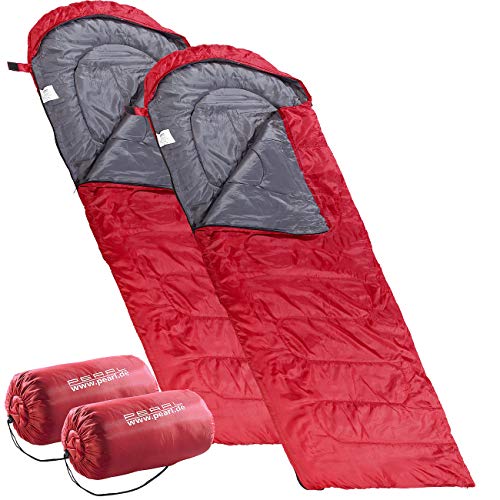 PEARL Reise-Schlafsack: 2er-Set superleichte Sommer-Schlafsäcke, Deckenschlafsack: 210 x 75 cm (Faltdecke-Schlafsack, Party-Schlafsack, Isomatte) von PEARL