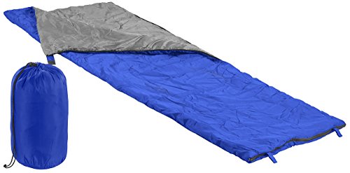 PEARL Deckenschlafsack: Leichter Decken-Schlafsack, 200 g/m² Hohlfaser-Füllung, 190 x 75 cm (Leichter Deckenschlafsack, Campingschlafsäcke, Luftmatratze) von PEARL