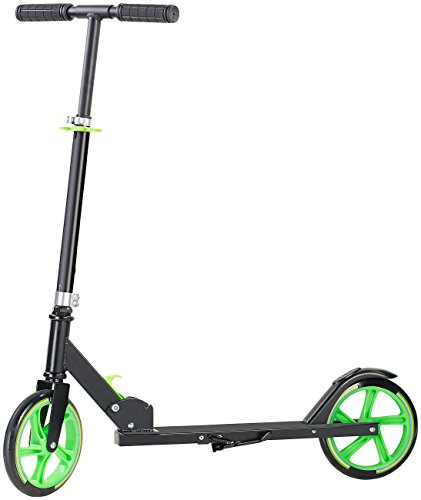 PEARL Cityroller: Klappbarer City-Roller, XXL-Räder, Ständer, Trageriemen, bis 100 kg (Scooter Ständer, Ständer für Cityroller, Zusammenklappen) von PEARL