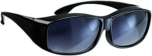 PEARL Überziehbrille: Überzieh-Sonnenbrille Day Vision für Brillenträger, UV 380 (Übersonnenbrille, Überziehbrille Herren, Sonnenbrillen Normale Brillen) von PEARL