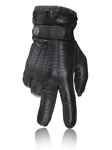 PEARLWOOD Herren Handschuhe Mike I aus Schafleder I Schwarz Größe L von PEARLWOOD