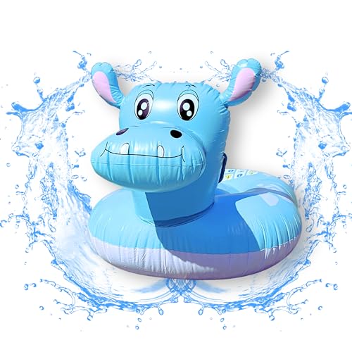 XXL Schwimmtier - Nilpferd - aufblasbares Gummitier für den Pool - Luftmatratze für Kinder - große Pool Tiere - Wassertiere aufblasbar von PEGSEN