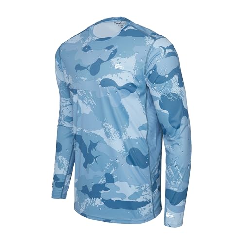 PELAGIC Apparel Herren Vaportek Angelshirt Langarm Shirt UPF 50+ Schutz Wasser- und Fleckenabweisend Belüftet Leicht PELAGIC Apparel Herren Vaportek Angelshirt Langarm Shirt UPF 50+ Schutz Wasser- und Fleckenabweisend Belüftet Leicht von PELAGIC