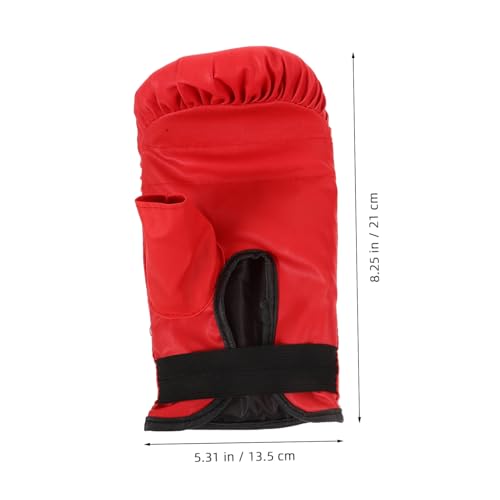 PENIKOKO Boxhandschuhe Langlebig Stoßdämpfend Komfortabel Geeignet für Kickboxen Thaiboxen Sparring Professionelles Training für Erwachsene und Rotes von PENIKOKO