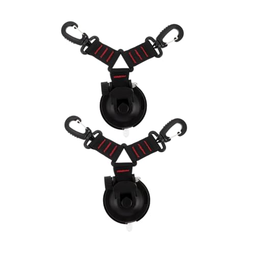 PEPLAYTAL 2 Stück Outdoor Saugnapf Haken Stark Haftend Multifunktional Robust für Camping Zelt Wohnmobil Auto Geeignet von PEPLAYTAL