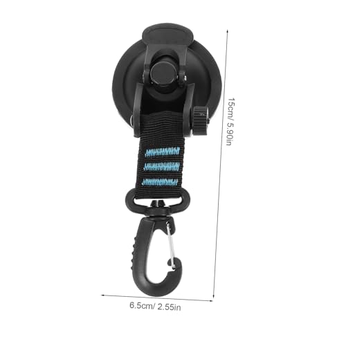 PEPLAYTAL 4 Stück Outdoor Saugnapf Haken mit Starkem Halt Multifunktionale Saugnapf Befestigung Einfach Anzubringen Robustes Material für Zelt Auto Haushalt und Camping von PEPLAYTAL