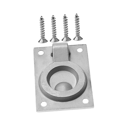 PEPLAYTAL Bootsluke Einlassgriff Edelstahl Oberfläche Wasserfahrzeug Klappgriff Recessed Flush Pull für Yacht Wohnmobil Vielseitig Robust Langlebig von PEPLAYTAL