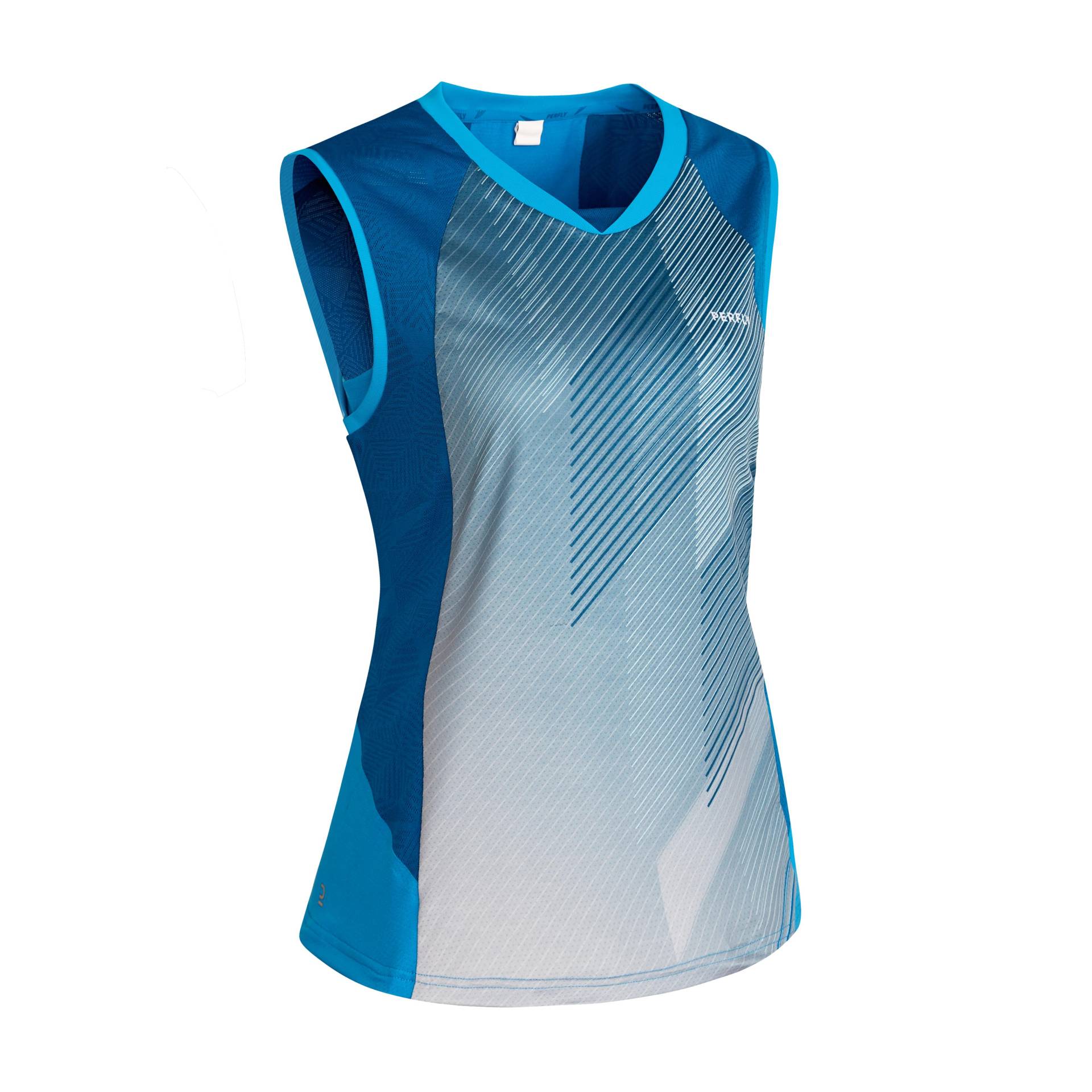 Badminton T-Shirt TS 900 Damen blau von PERFLY