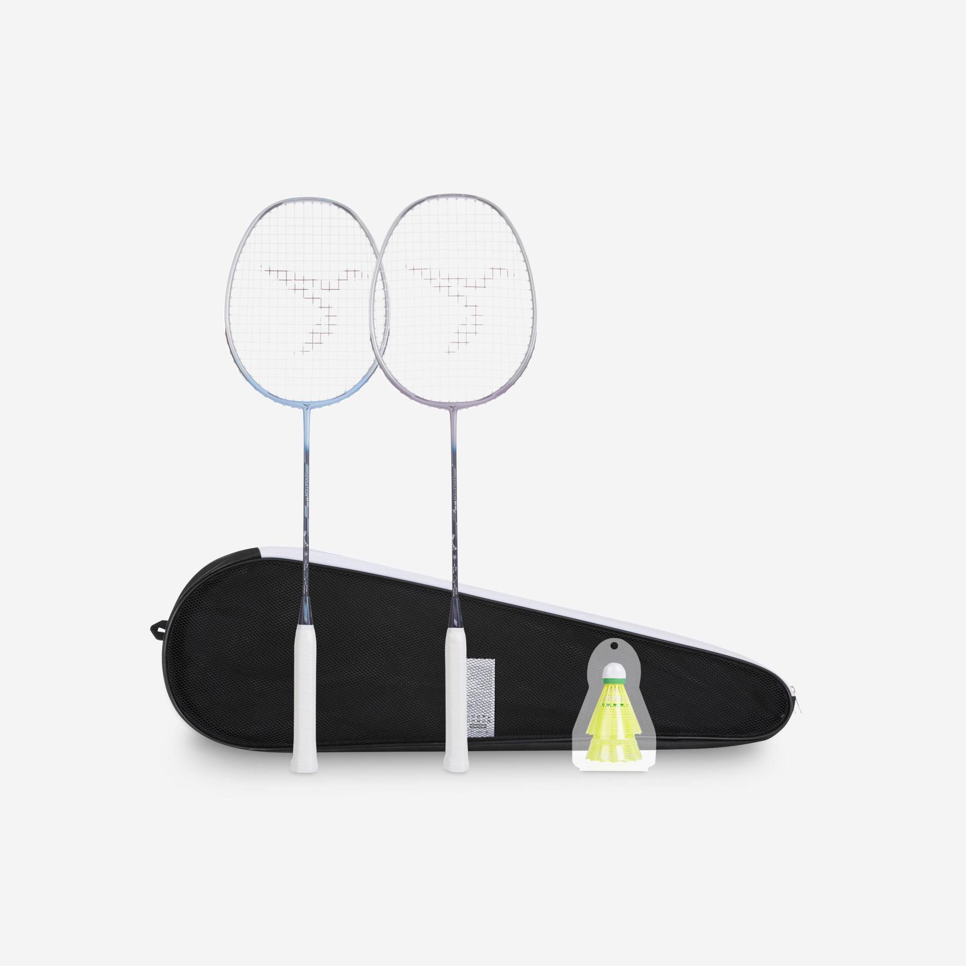 Badmintonschläger Set BR 190 Partner blau/lila von PERFLY