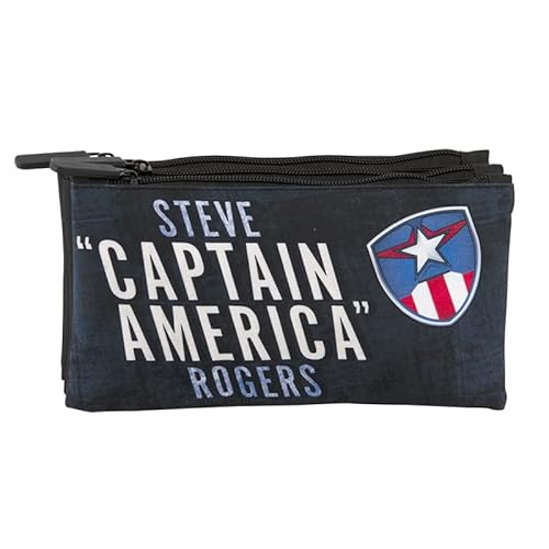 Dreifaches Federmäppchen Plano Capitán América Soldier Perona 58541 von Perona