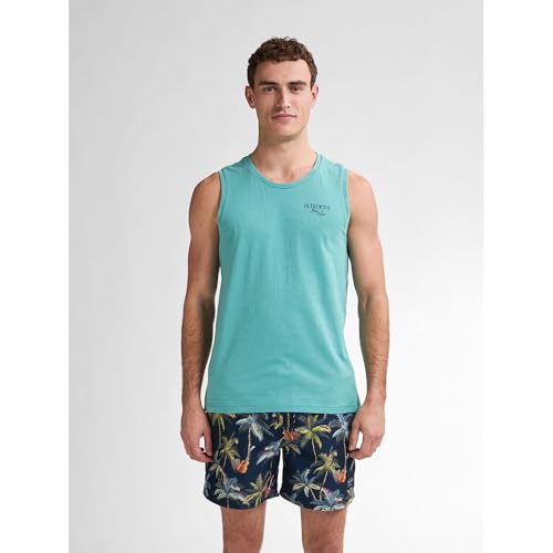 PETROL INDUSTRIES, Men Singlet R-Neck, M-1050-SLR750, Aqua Green, XXXL von Petrol Industries